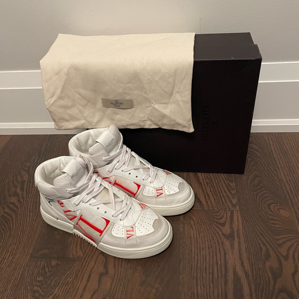 Valentino Men's V17n Logo Band High Top Sneaker